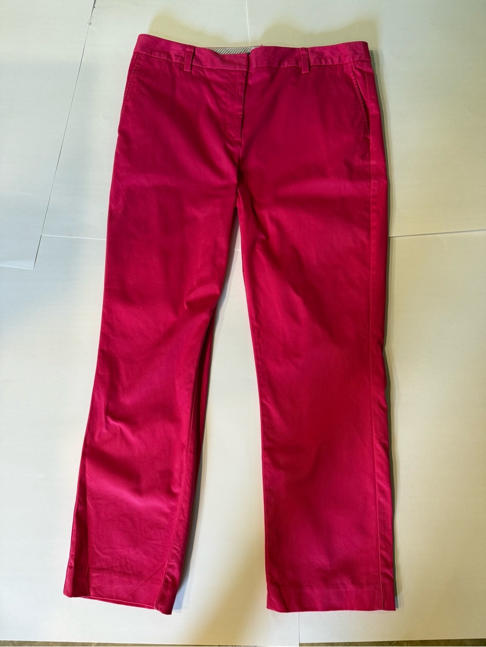 Lands End Hot Pink MidRise Straight Leg Stretch Chinos 14T